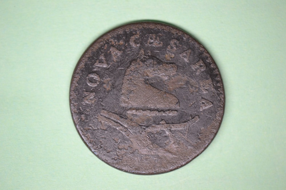 1787 New Jersey Colonial- Strong Details with surface roughness