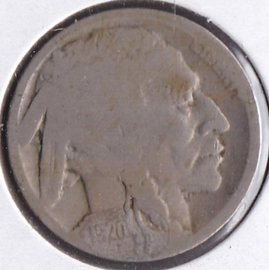 1920 Buffalo Nickel Acid Dated L17