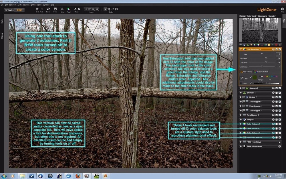 Pro Digital Photo Camera RAW Image Editing LightZone Software 2026 - Windows Mac