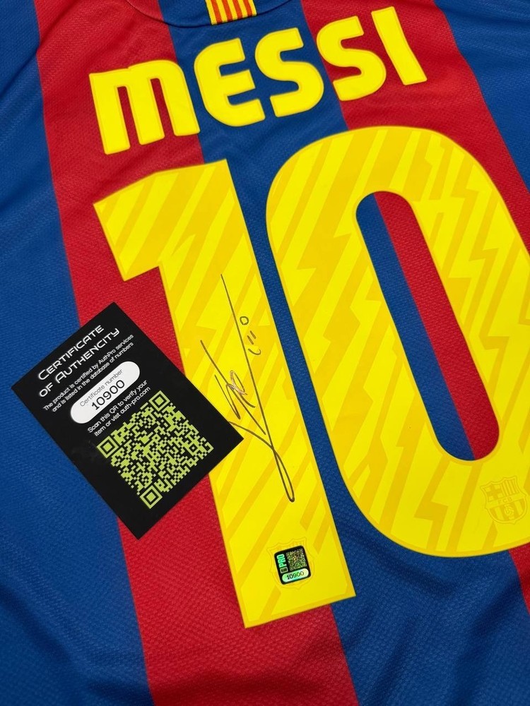Jersey Lionel Messi Signed Autographed COA Authentication