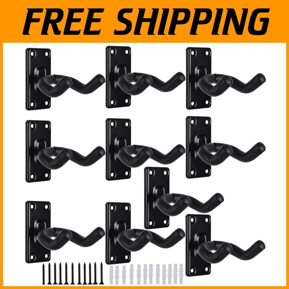 Durable Wall Mount Guitar Hangers for Various Instruments