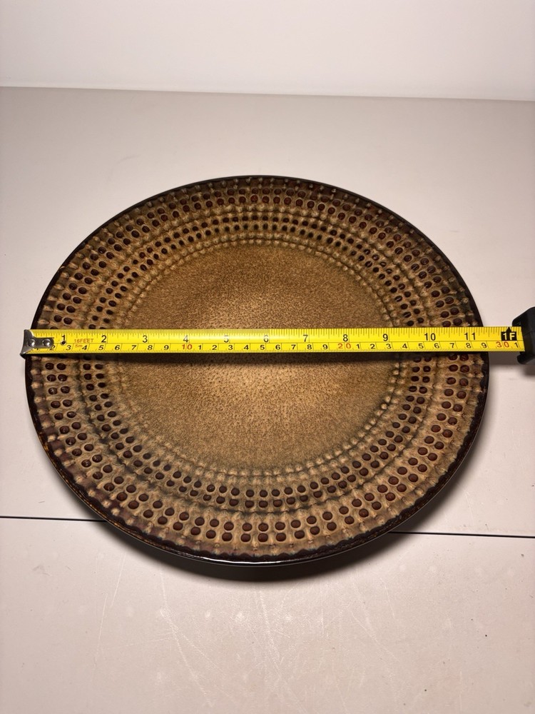 Cambria 6 Piece Stoneware, Brown Dinnerware Set