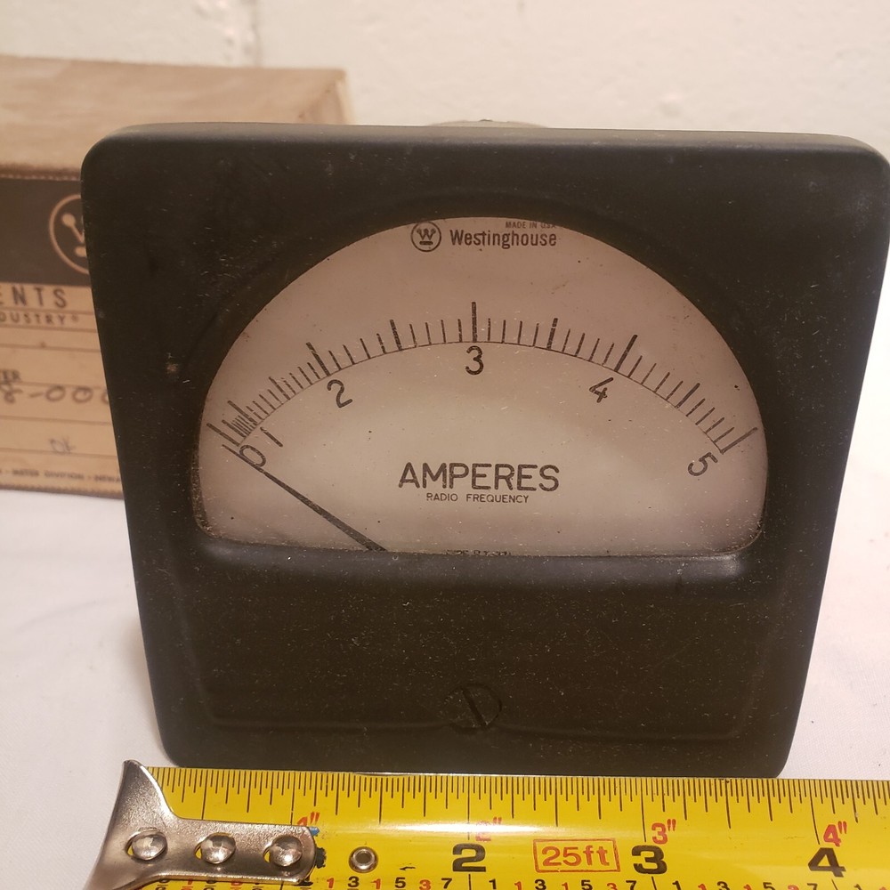 Westinghouse Ampere Meter Nos Nice