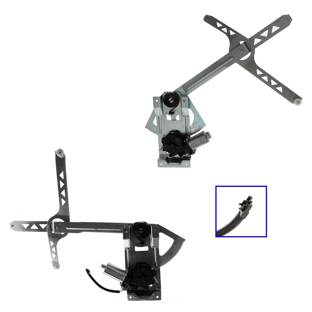Power Window Motor and Regulator Assembly-Power 2 Piece Window Regulator Set TRQ