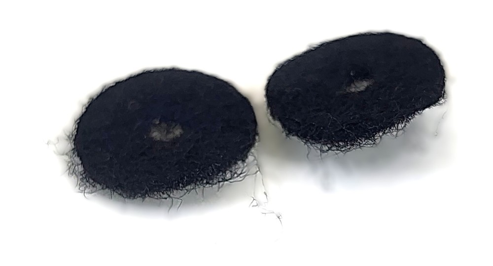 Thin Black Instrument Strap Button Felt Washer Pads Guitar 10-Pack