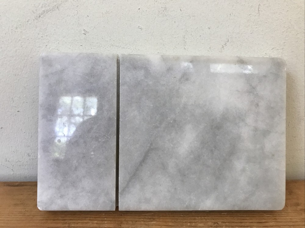 Solid Carrara White Marble Stone Replacement Cheese Slicer Cutting Board 8x5.25