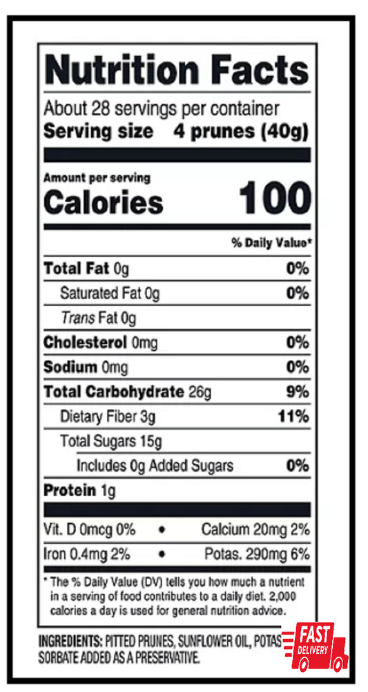 2 PACK - Member's Mark Dried Pitted Prunes, 40 oz (Total 80 oz)
