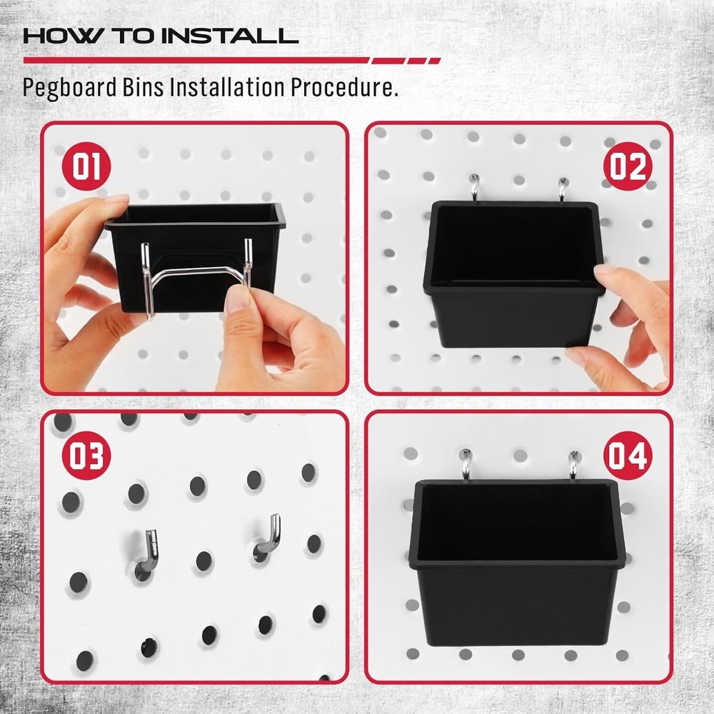 121 Pcs Pegboard Hook Assortment PegBoard Accessories, PegBoard Hooks, Pegboard