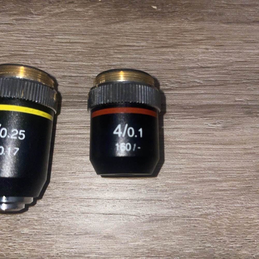 Microscope Objective Lens 3 Total From Same Microscope