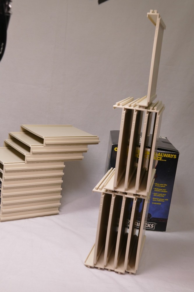 Adjustable Media Storage CD DVD Organizer for Desk or Shelf