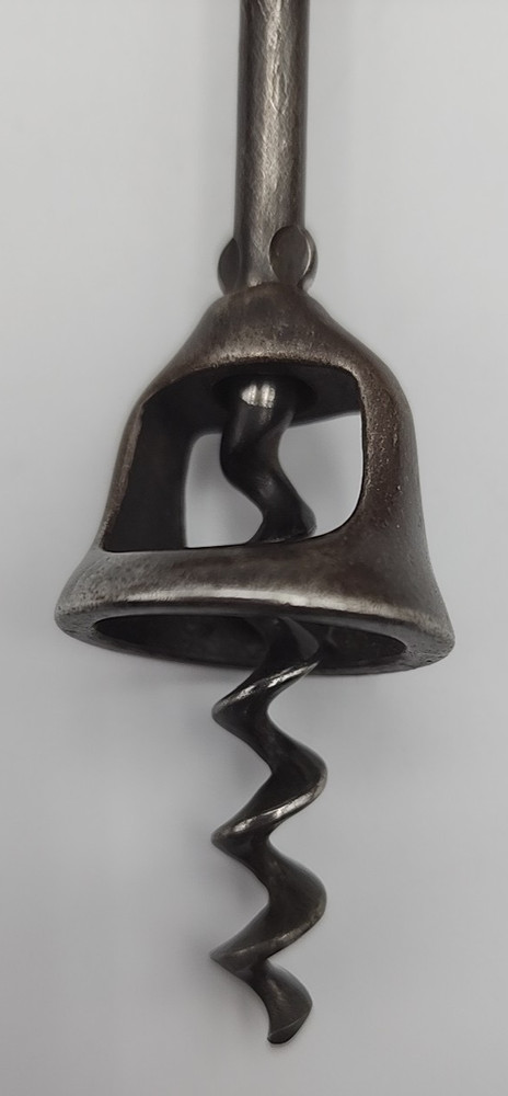 Antique Vtg Walker Style Bell Corkscrew Self Pull Wine Bottle Opener