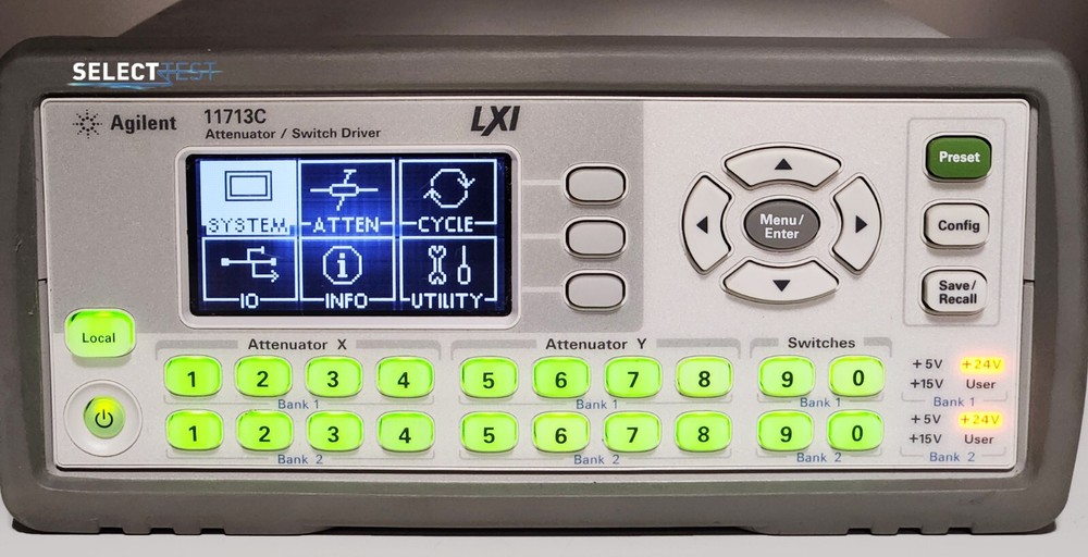 AGILENT (KEYSIGHT) 11713C LXI DIGITAL ATTENUATOR / SWITCH DRIVER (REF.: H)