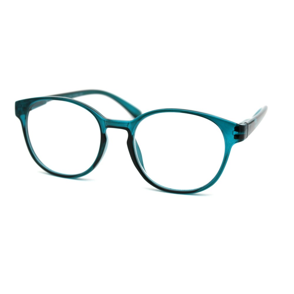 Classic Unisex Round Keyhole Plastic Reading Glasses