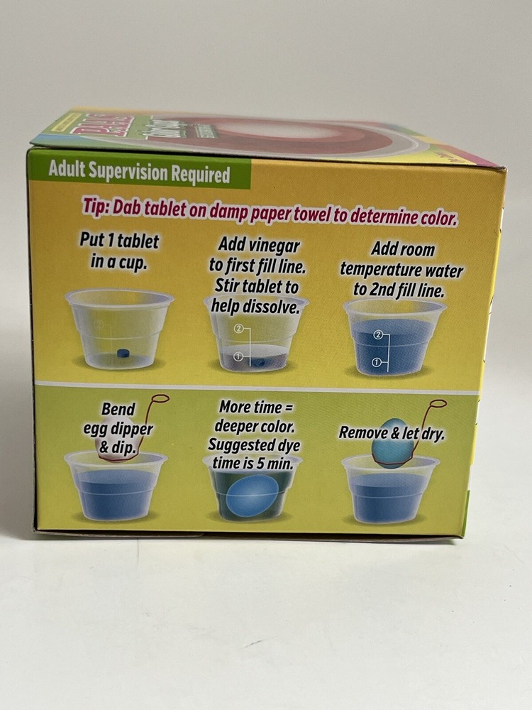 Paas Easter Bundle Egg Coloring Color Dye Kit Plus 3 Egg Dipper Baskets New
