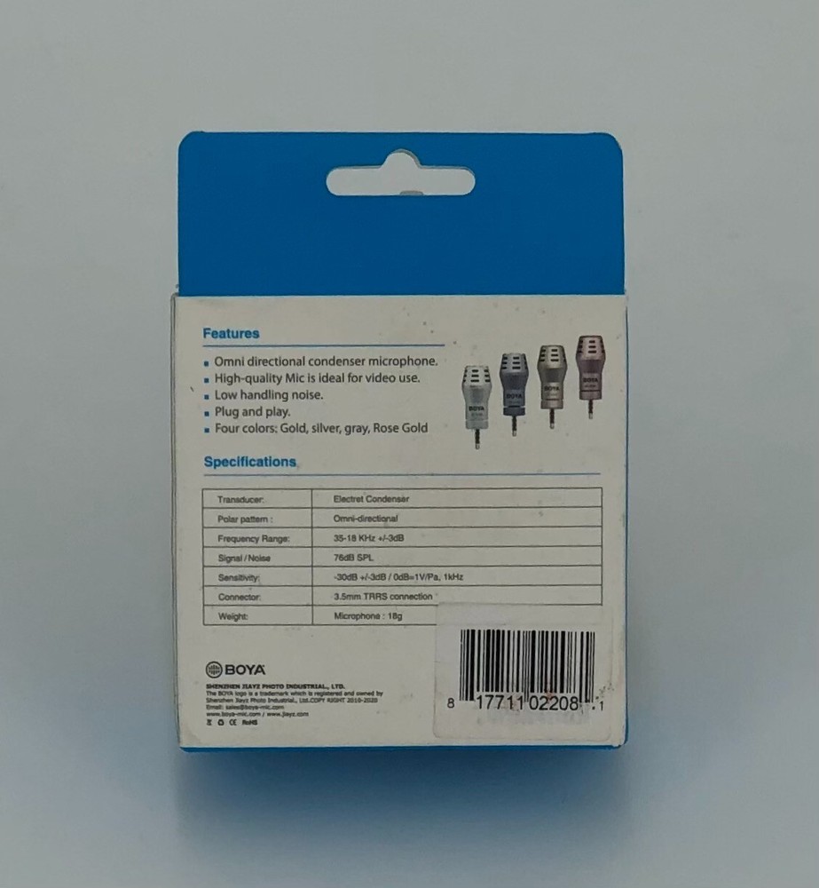 Boya BY-A100-USB Mini Omnidirectional USB Computer Microphone for PC and Mac