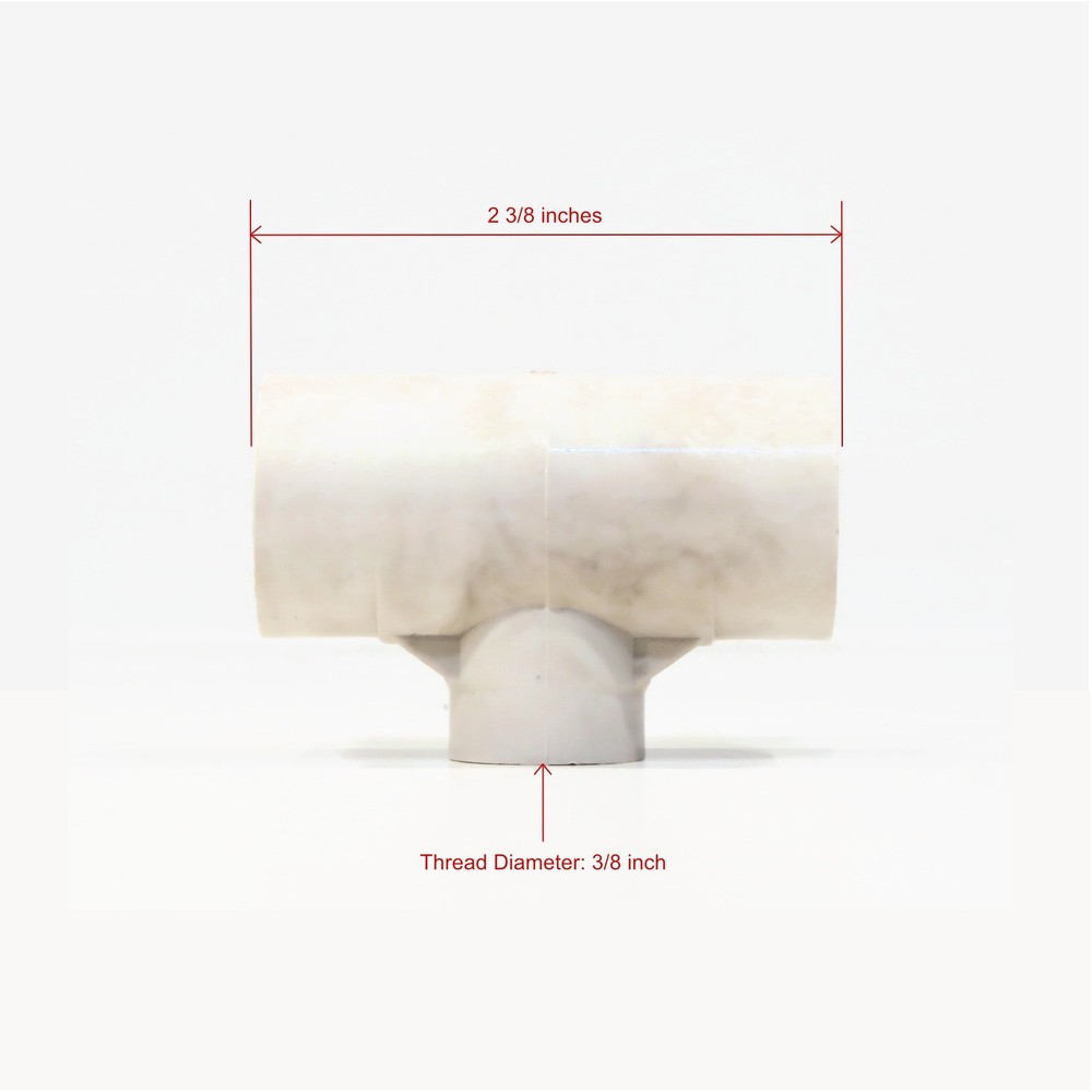 (10-Pack) PVC Tee Fitting 1/2" Reducing Threaded Poultry Bird Water Drinker Cup