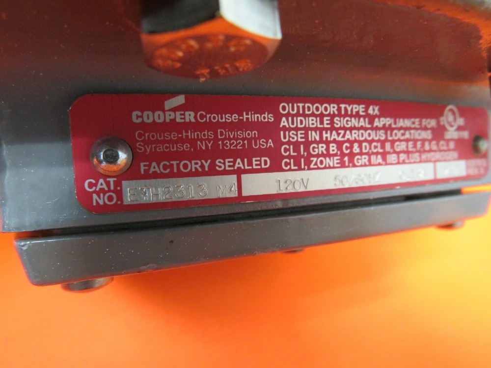 COOPER CROUSE-HINDS ETH2313M4 EXPLOSION PROOF HORN