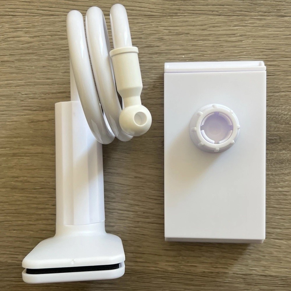 White Adjustable Tablet & eReader Holder Mount with Flexible Arm, Plastic