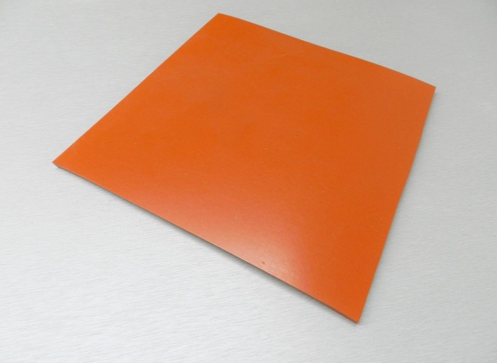 1/4" Silicone Rubber Sheet High Temp Solid Red/Orange Commercial Grade 8" X 8...