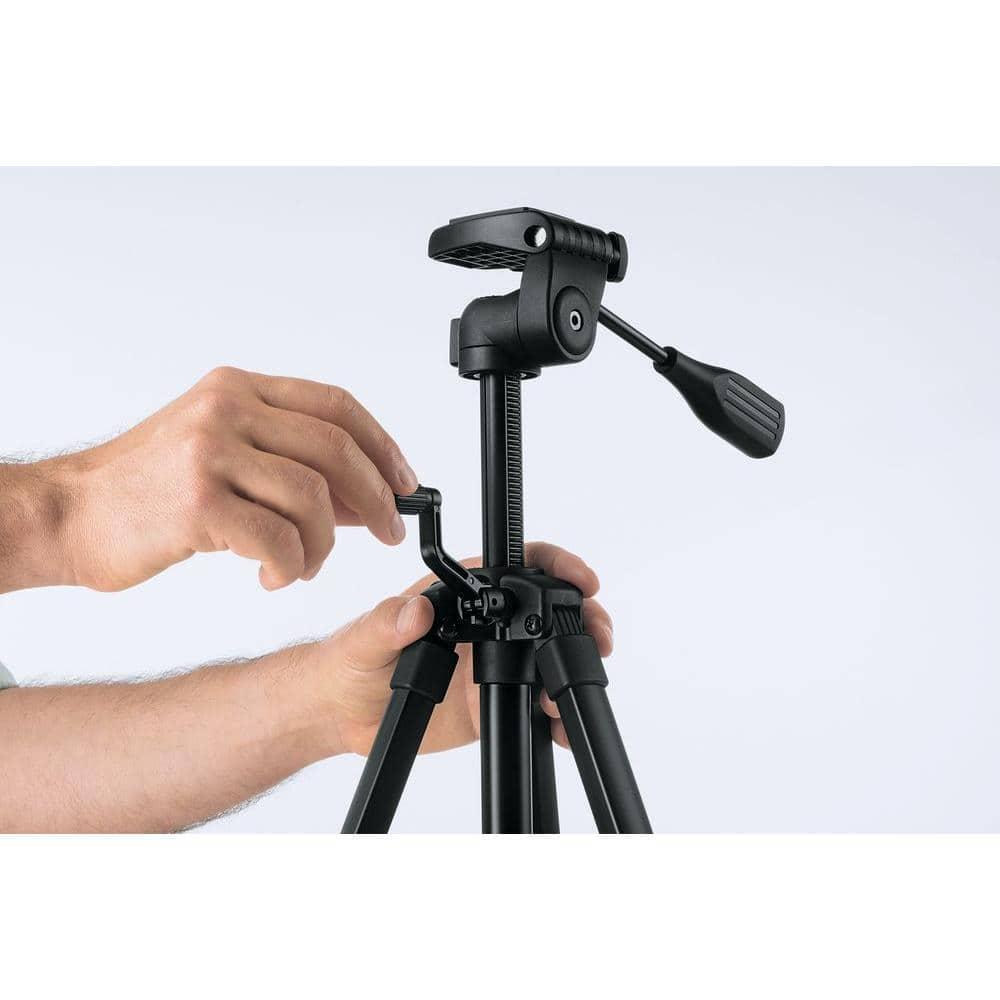 Compact Tripod with Extendable Height for Use with Line Lasers, Point Lasers,