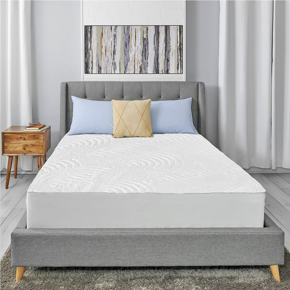 CIRCULAR KNIT FITTED MATTRESS PROTECTOR FULL SIZE WATERPROOF STAIN RELEASE SOFT