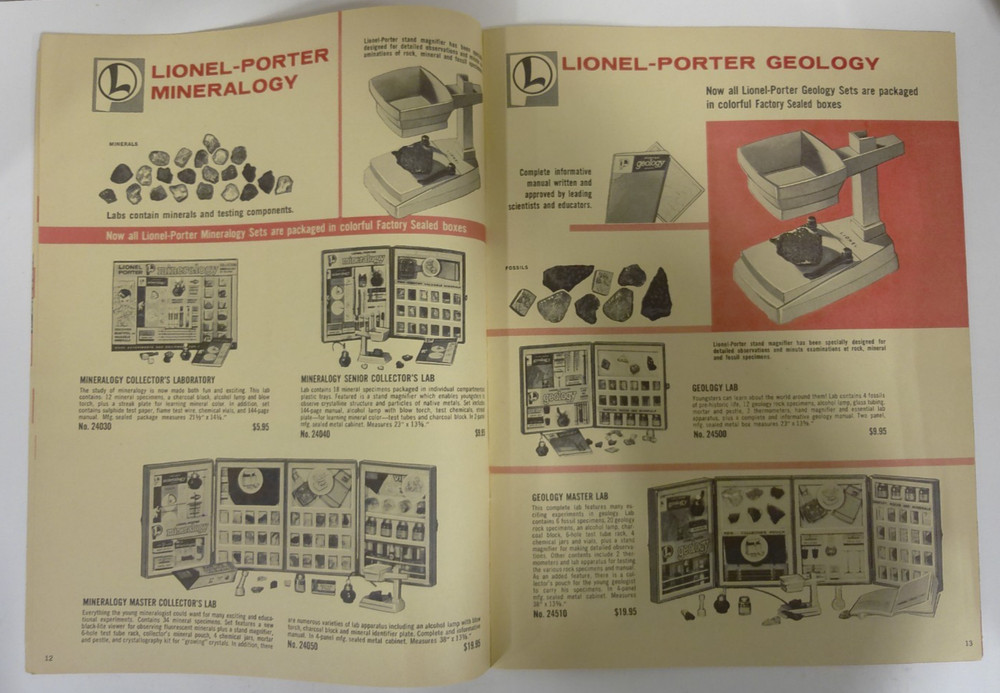 Vintage Lionel 1963 Science Catalog