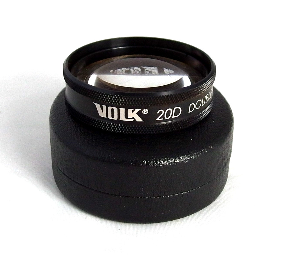 Volk 20D Double Aspheric Lens, Ophthalmology/Optometry, Clear, with Case