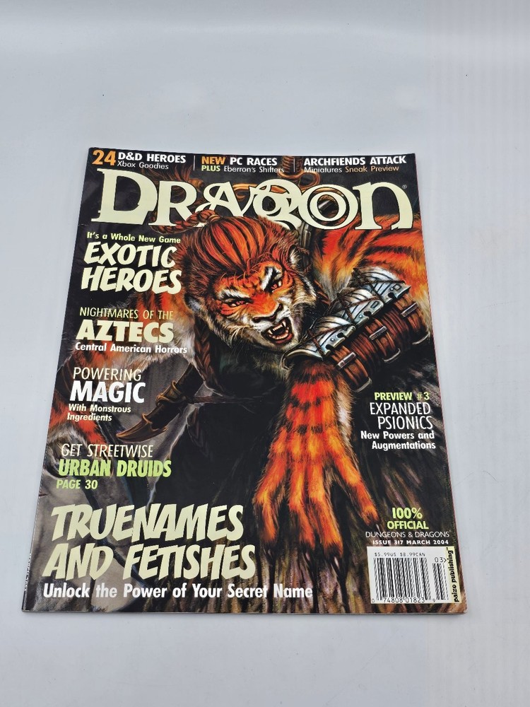 Dragon Magazine Issue 317 March 2004 Eberron Shifters
