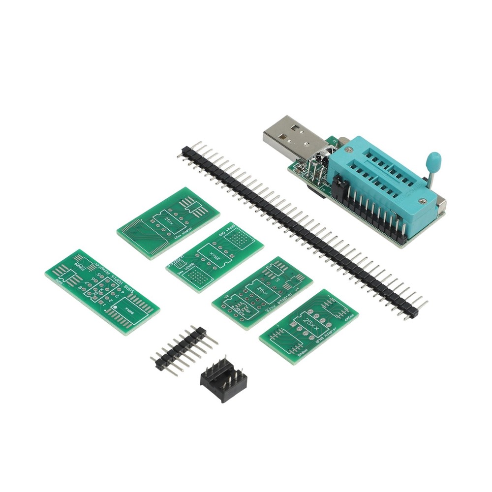 CH341A Programmer v1 7 for 1 8V and Other Voltages with Adapter Board Kit
