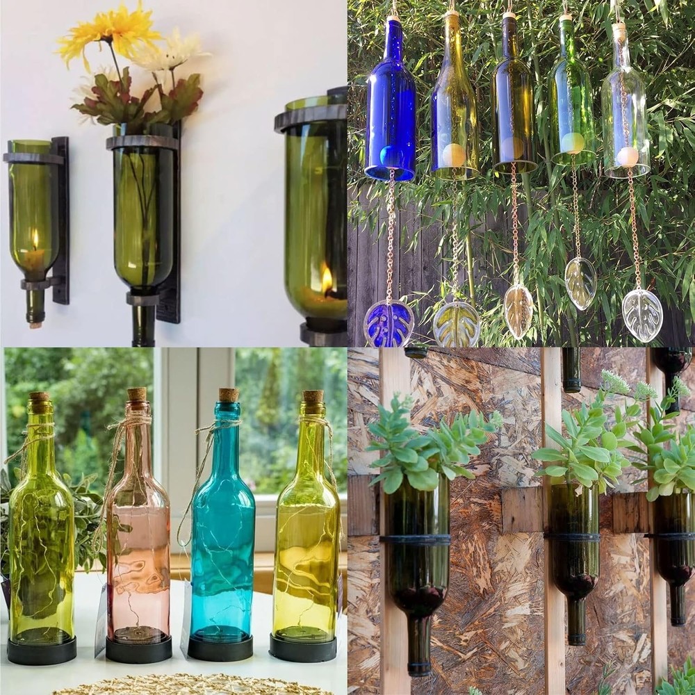 Adjustable Glass Bottle Cutter for Art Projects – Complete DIY Accessory Set