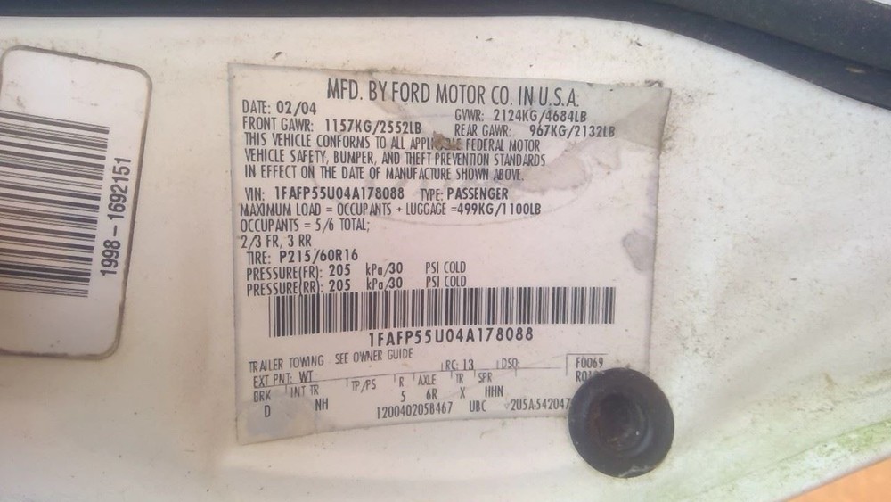 Chassis ECM Multifunction Engine Compartment Fits 04-05 SABLE 283832