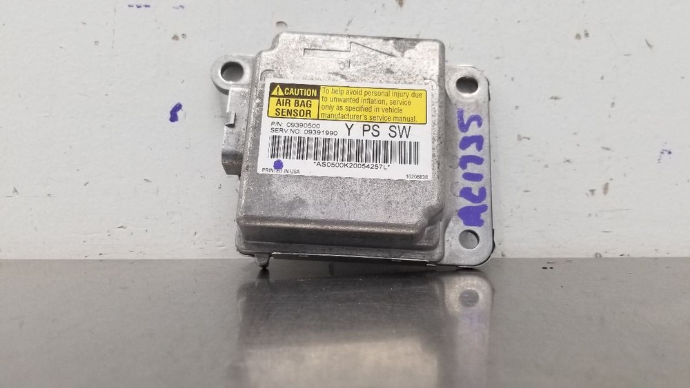 2000 CHEVY CORVETTE C5 SRS CONTROL MODULE 9391990