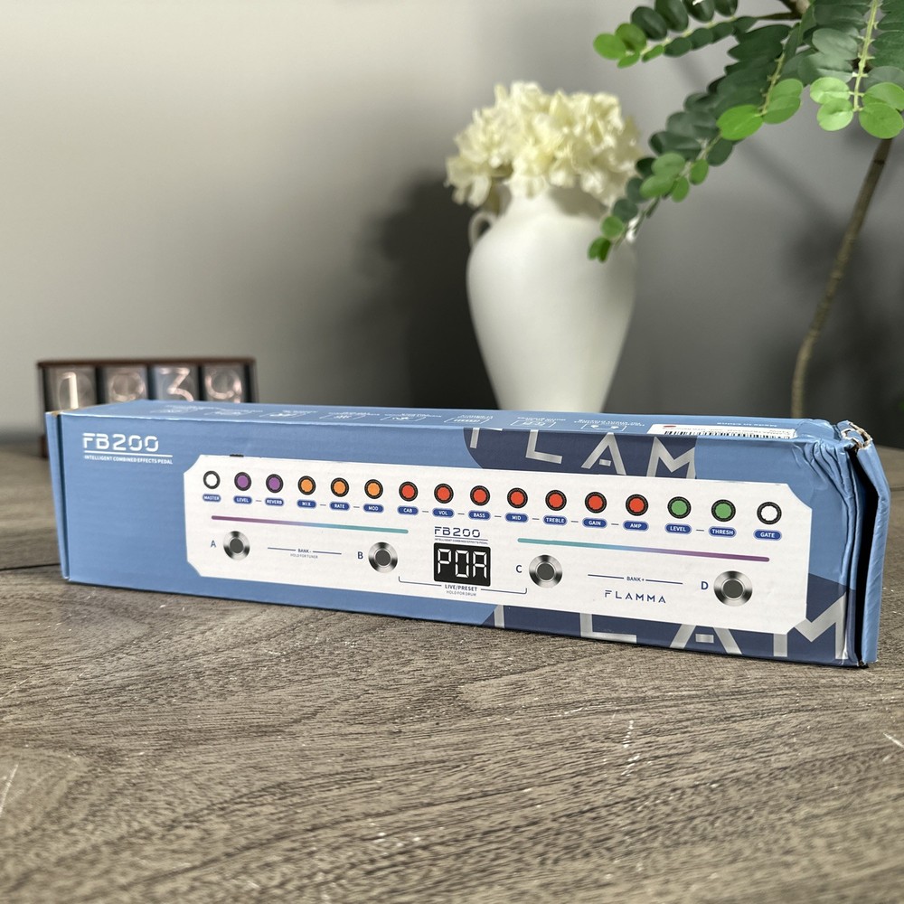 FLAMMA FB200 BASS MULTI-EFFECTS PEDAL NEW