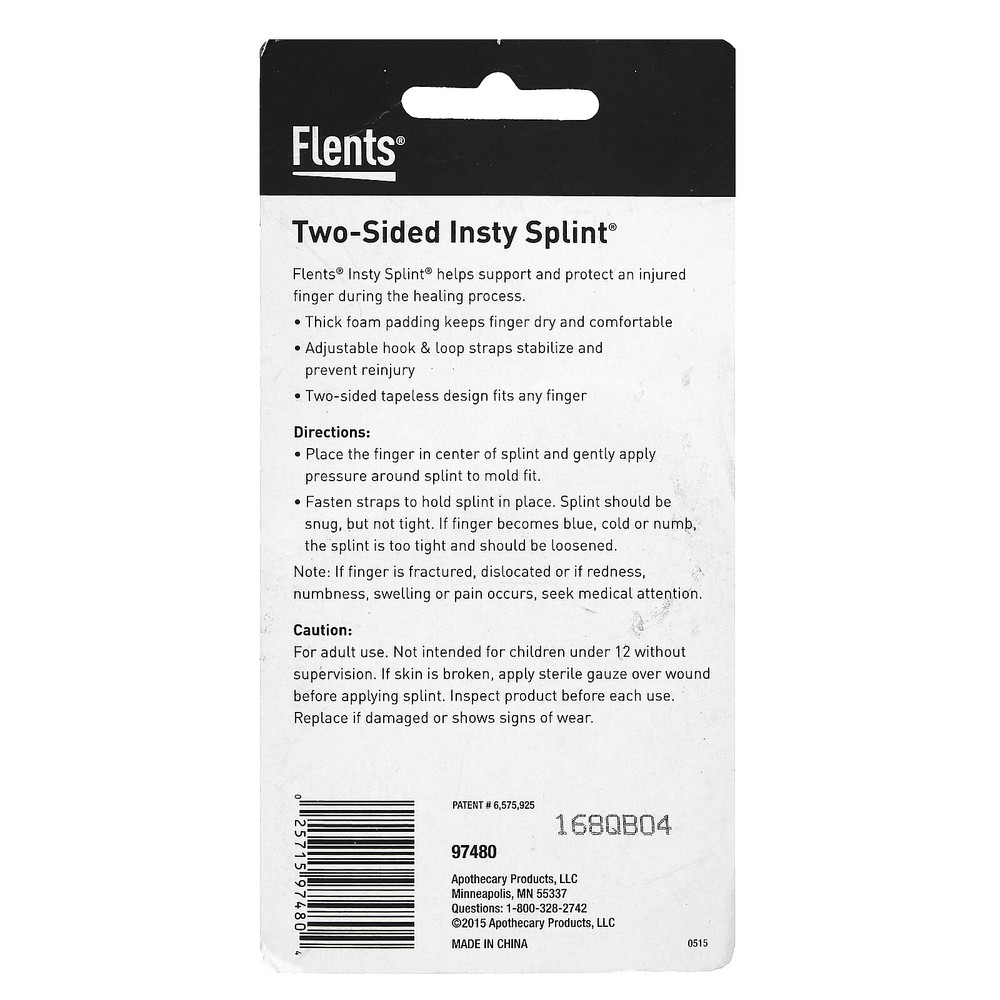 Insty Splint, Two-Sided Finger Splint, M, L Combo, 2 Count