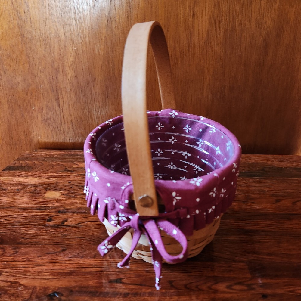 Longaberger Small Fruit Basket 13005 Round Storage