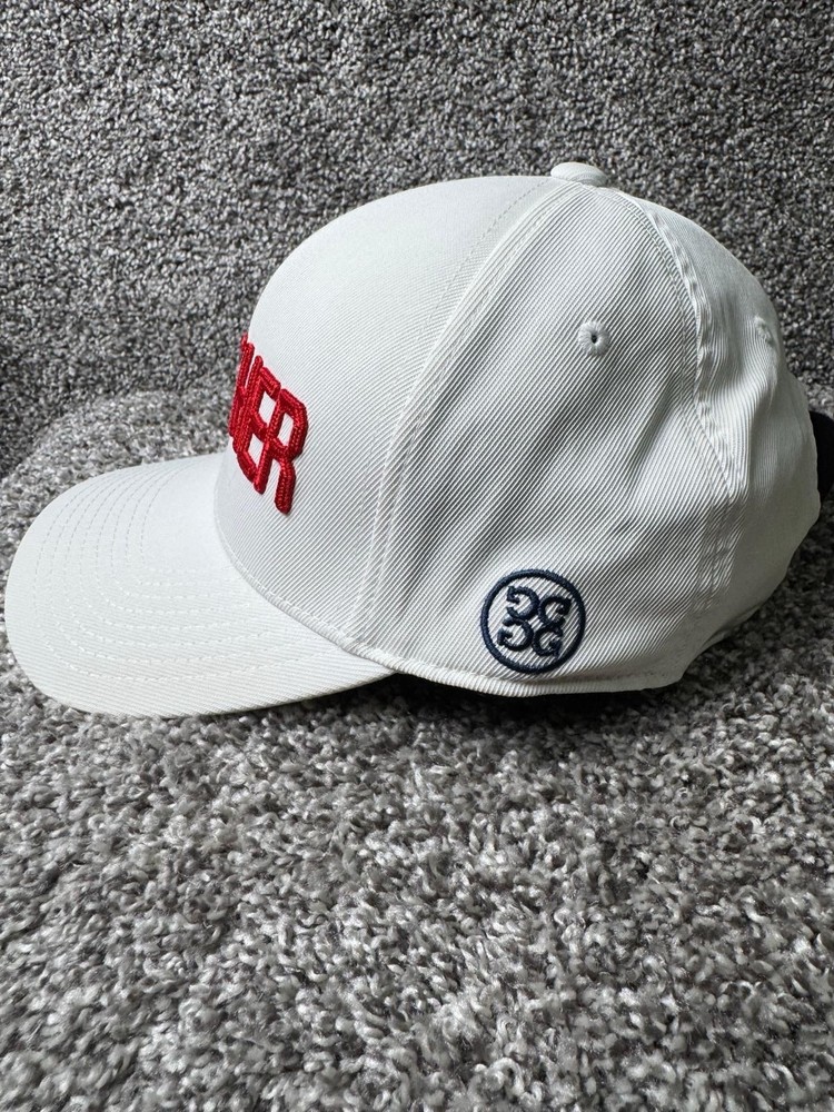 G/Fore Hat Cap Snapback One Size White Golf Hat Adjustable FEATHER