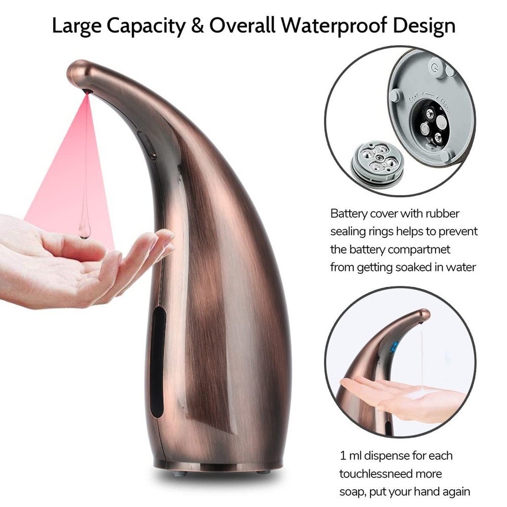 Automatic Soap Dispenser, 300ml Touchless Soap Dispenser, Auto Dish Soap Disp...