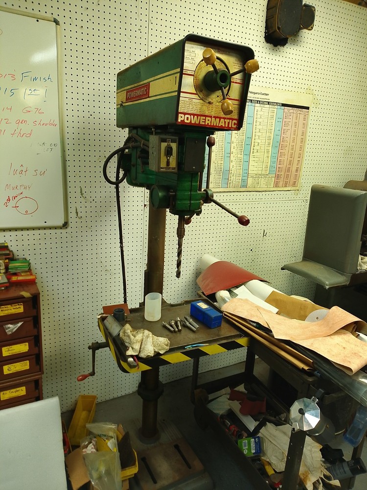 POWERMATIC MODEL #1150 VARIABLE SPEED DRILL PRESS SINGLE PHASE 120 V