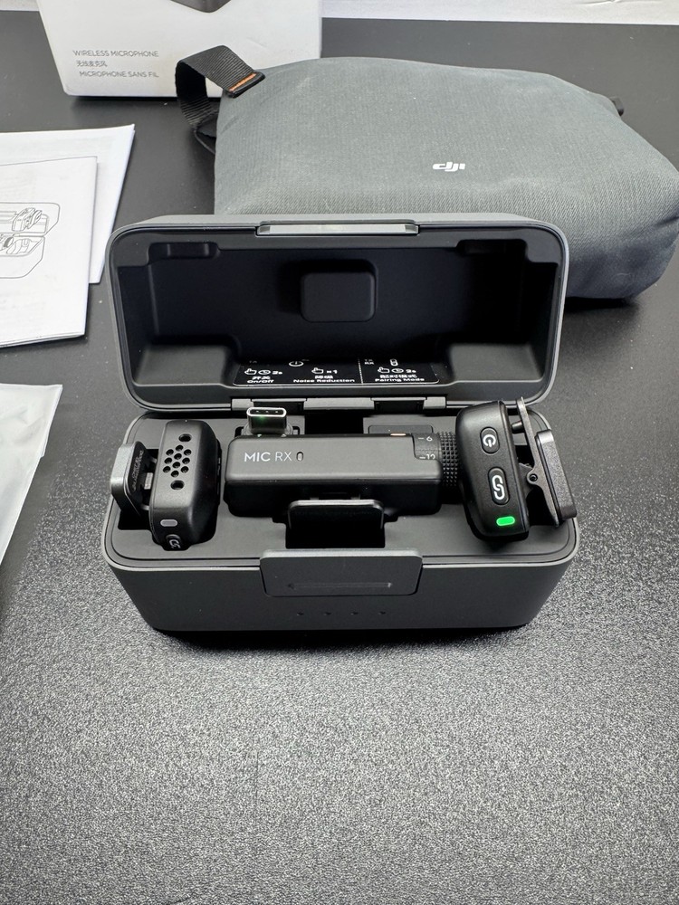 DJI Mic Mini Wireless Microphone Transmitter Receiver Kit Factory Sealed