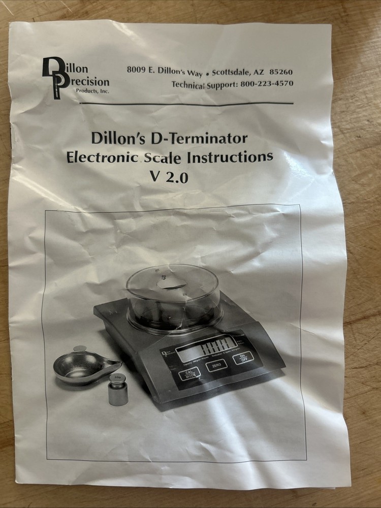 Dillon Precision D-Terminator Electronic Powder Scale - 10483