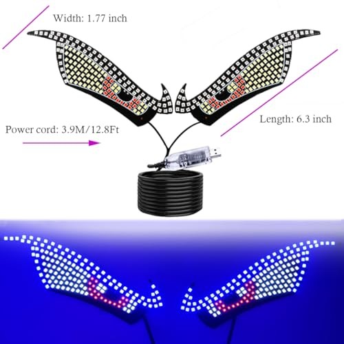 Devil's Eye Car Lights,LED Dynamic Devil's Eye,Car Windscreen and Rear Window B