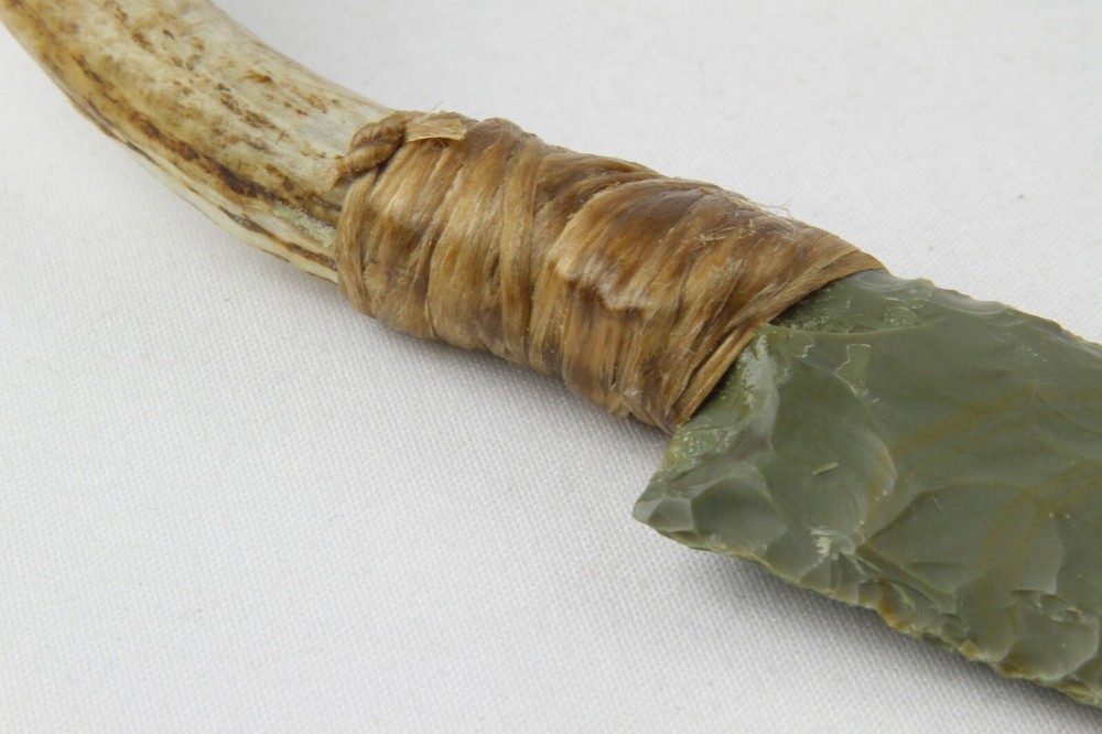 NATIVE AMERICAN INSPIRED DAGGER WITH JASPER BLADE #1 (8.5")