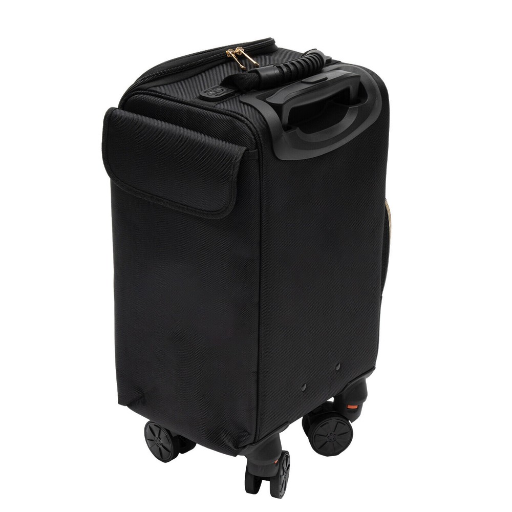 Professional Makeup Case Rolling Makeup Train Case Cosmetic Storage Organizer US
