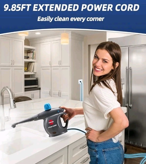Handheld Steam Cleaner, Pressurized Multi-Surface Steam Shot