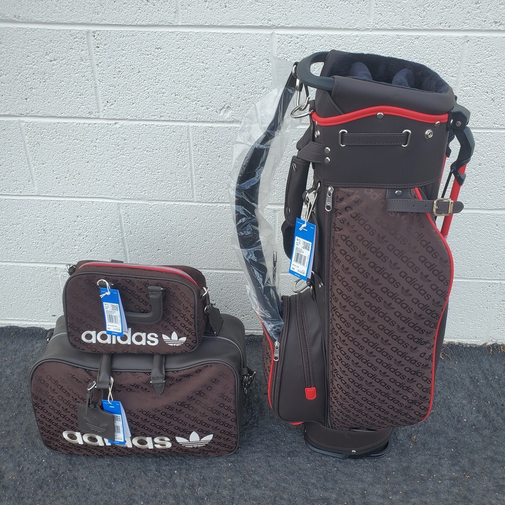 RARE!! Adidas Golf Bag Set dark brown