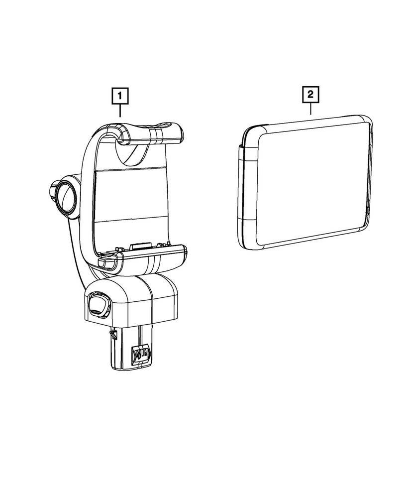 Genuine Mopar Personal Navigation Device Cradle 4725917AB