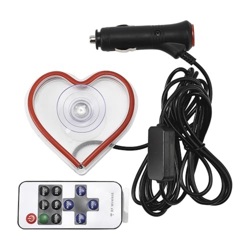 Car LED Ambient Light, Triangle or Back Window Light, Red Heart Pattern