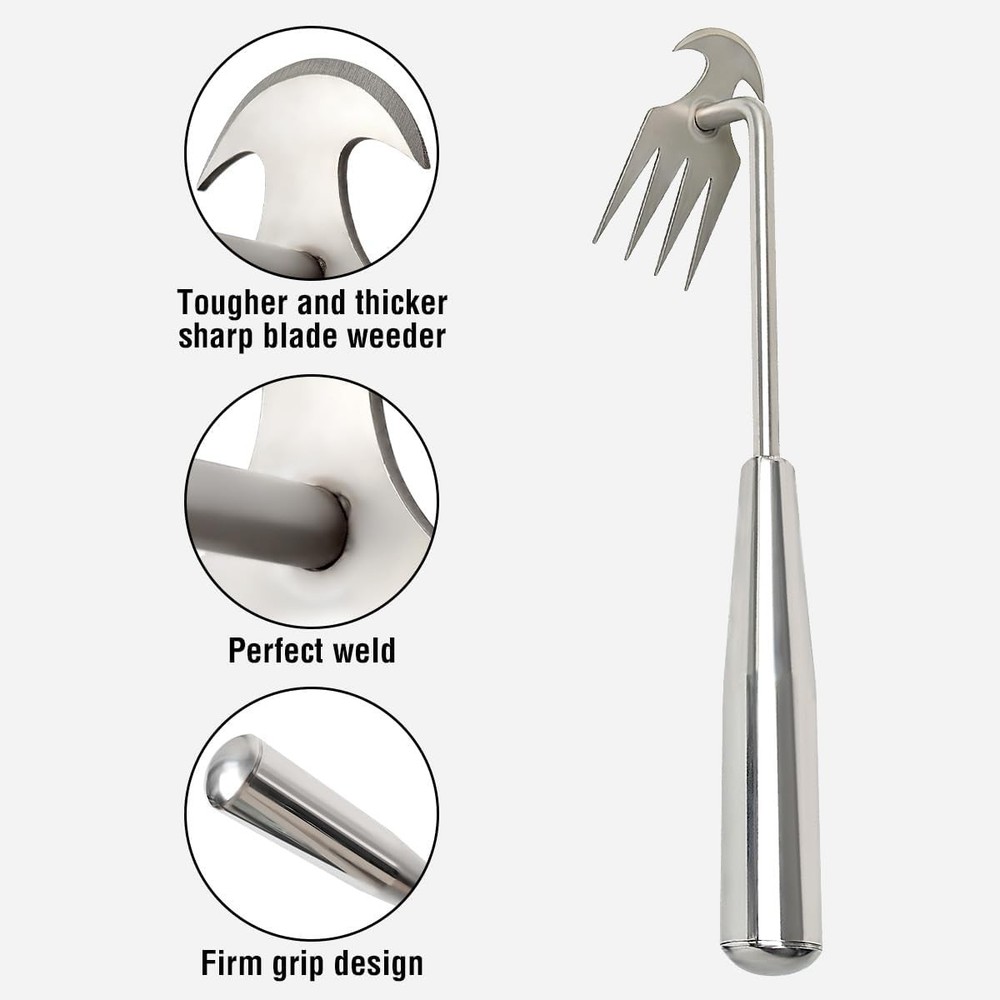 Weed Puller Tool, Weeding Tools Gardening ,Detachable Handle for Easy Carrying a