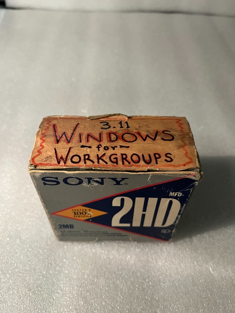 Microsoft Windows for Workgroups Version 3.11 • 3.5" Floppy Vintage Software '93
