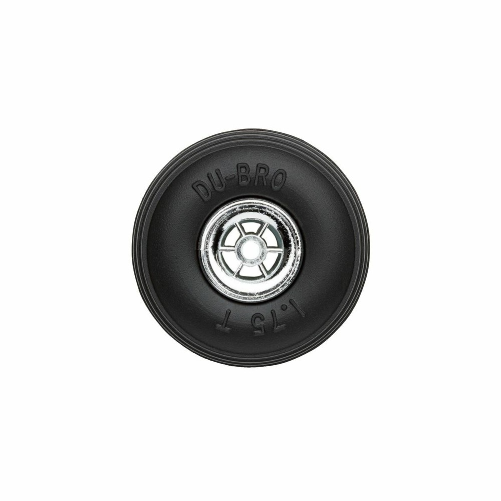 Dubro - 1-3/4" Diameter Treaded Tires on Chrome Wheels 2/pkg